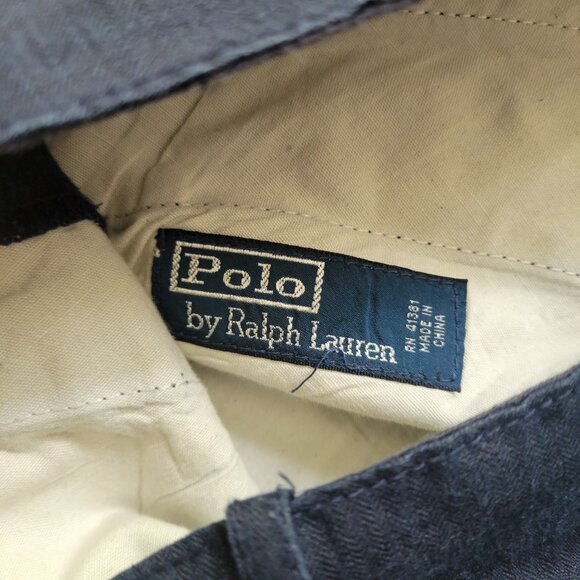 Polo Ralph Lauren Mens 100% Linen Pants Navy Blue Size 38x32 - Picture 4 of 6